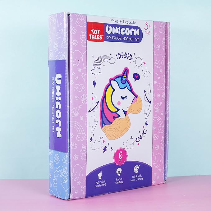 Tot Tales DIY Unicorn Fridge Magnet
