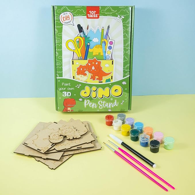 Tot Tales DIY Dino Pen Stand Kit