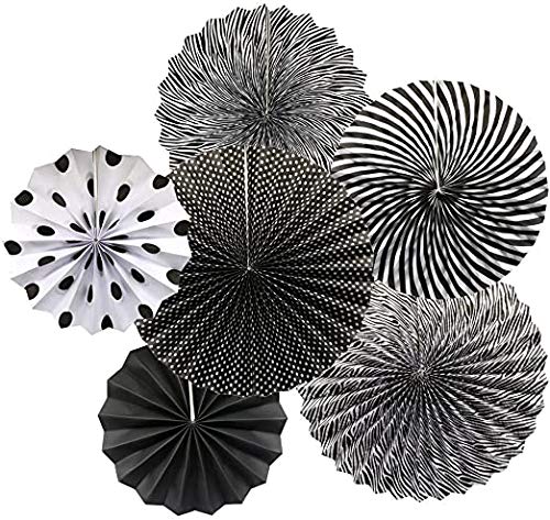 Black Decoration Fan Set