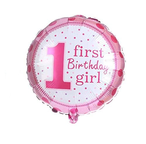 First Birthday Balloon (Girl)