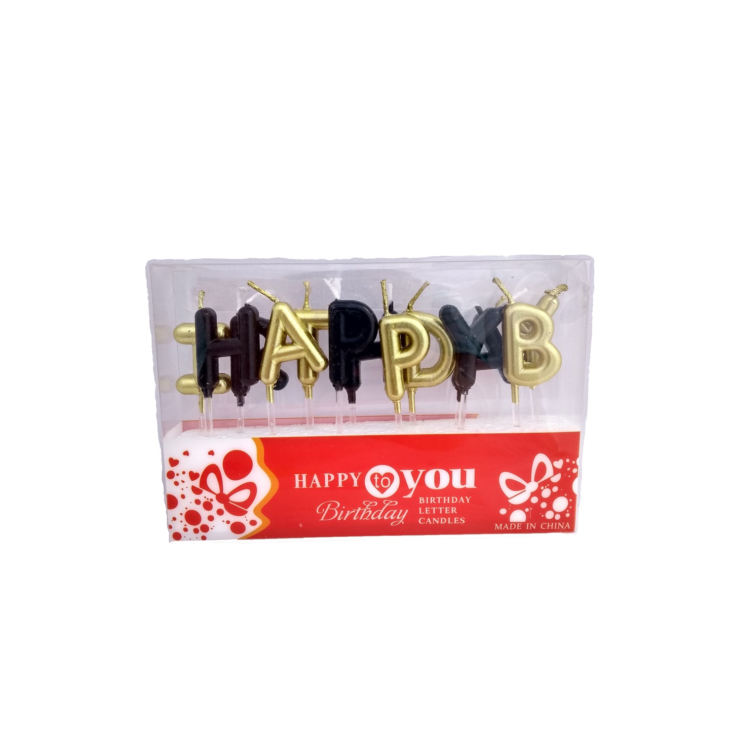 Happy Birthday Letter Candle