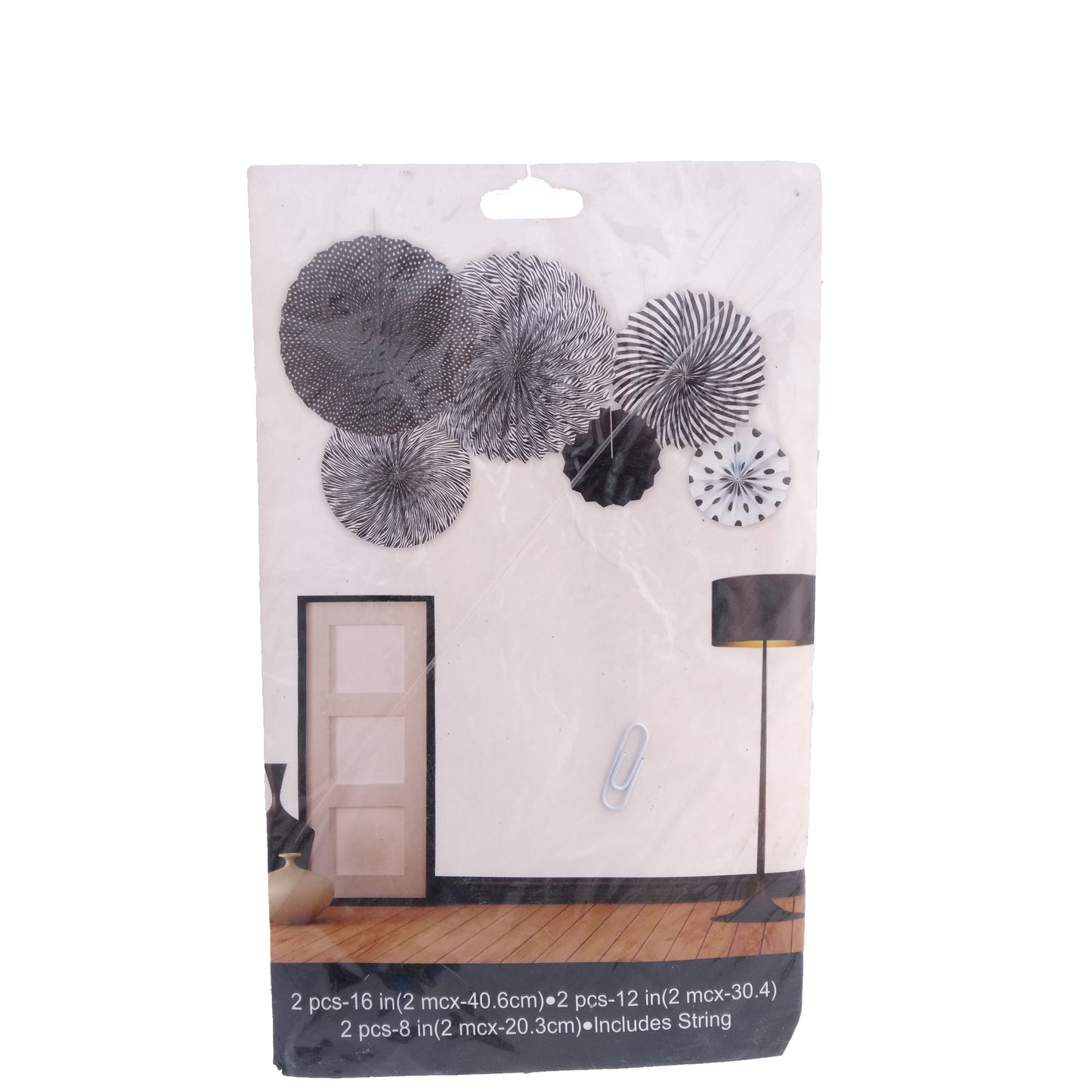 Black Decoration Fan Set
