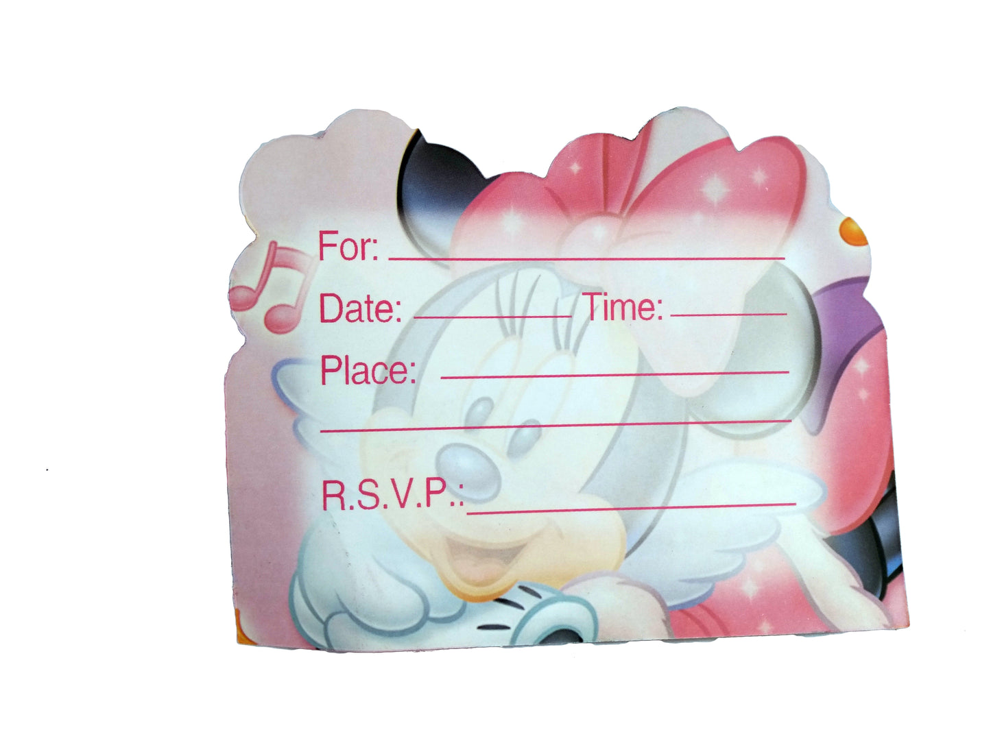 Minnie Mouse Themed Invites