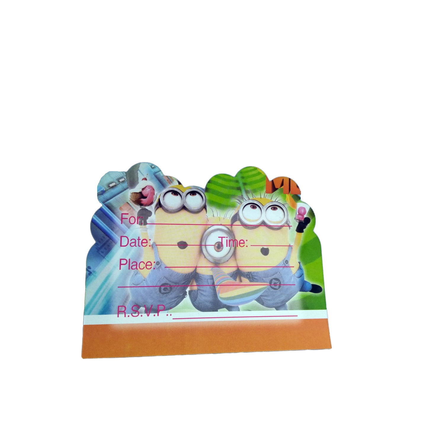 Minions Themed Invites