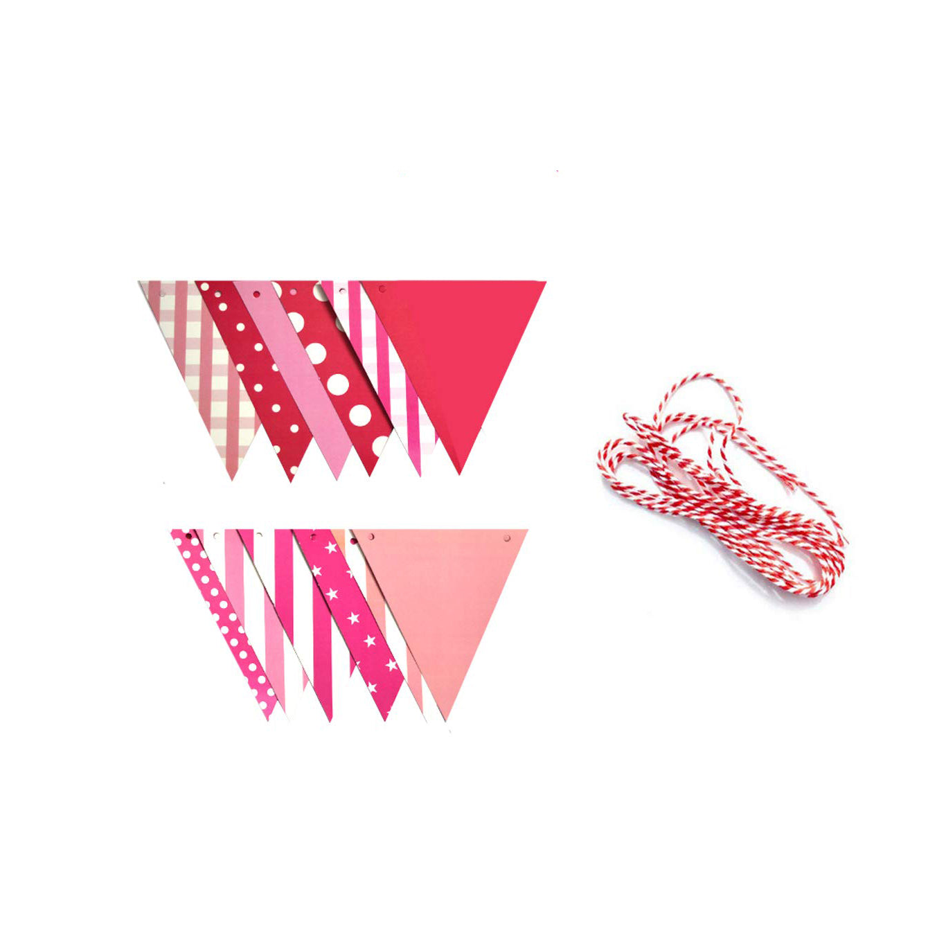 Pink Decoration Flags