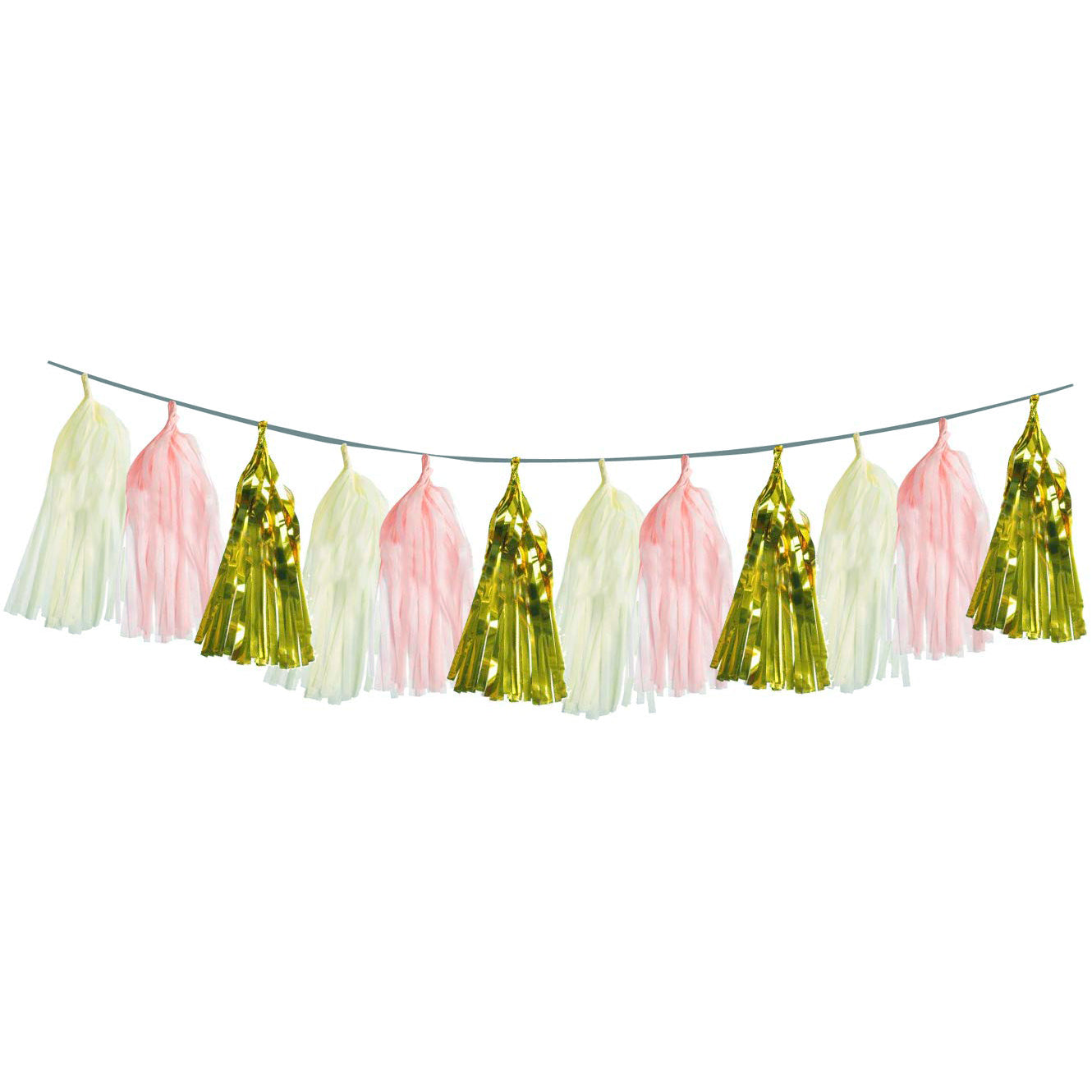 DIY Tissue Tassel Garland