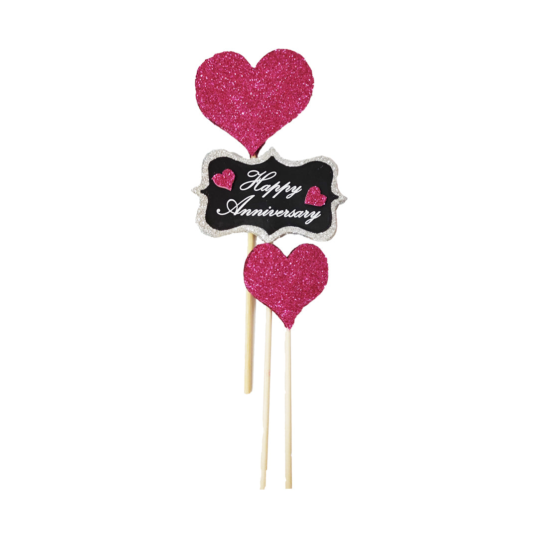 Happy Anniversary Cake Topper