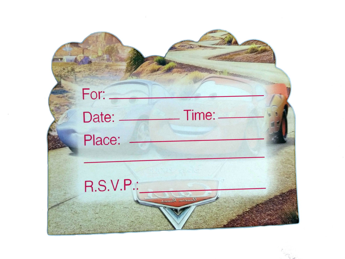 Cars Themes Invites