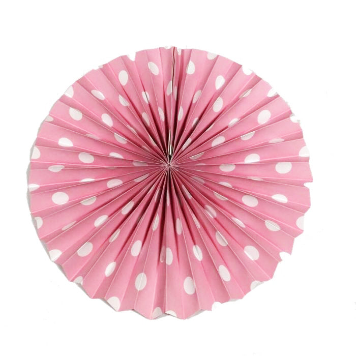 Light Pink Paper Decoration Fan