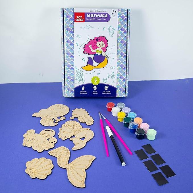 Tot Tales DIY Mermaid Fridge Magnet Kit