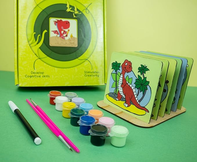 Tot Tales DIY Coaster Kit - Dino