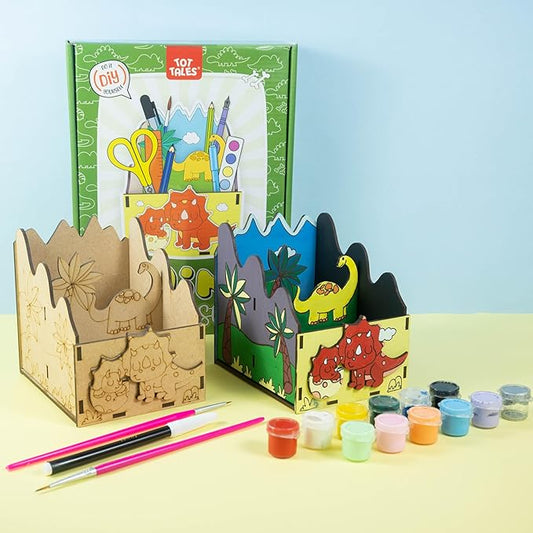 Tot Tales DIY Dino Pen Stand Kit