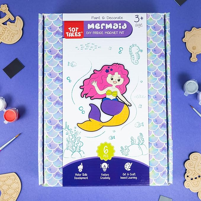 Tot Tales DIY Mermaid Fridge Magnet Kit