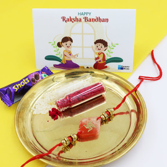 Swastik Resin Art Rakhi