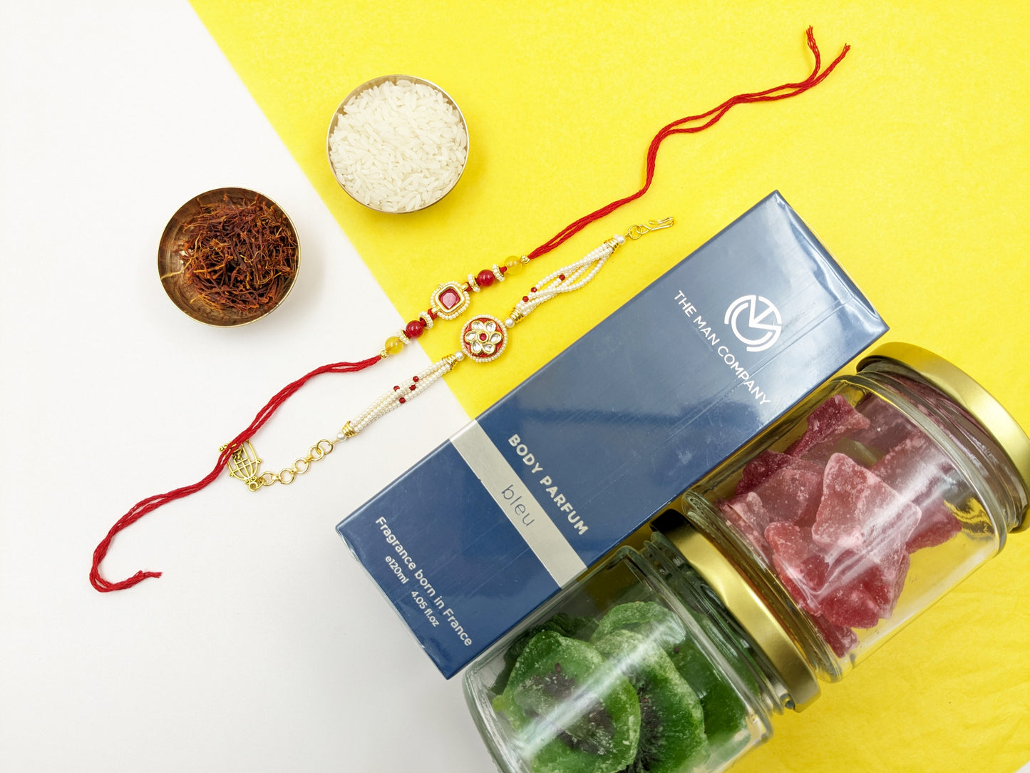 Him & Her Rakhi Hamper with Dried Fruits