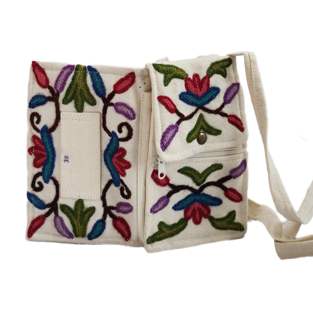 Kashmiri Embroidery Mobile Sling Bag